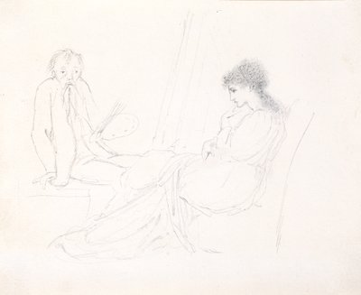 The Artist and Maria by Edward Burne Jones